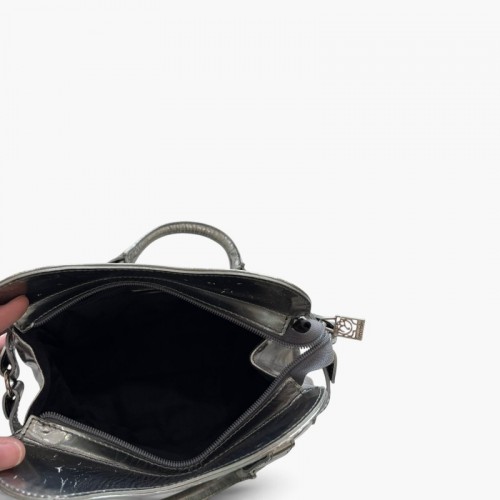 Guess Metallic Embossed Handbag / Pre-Owned