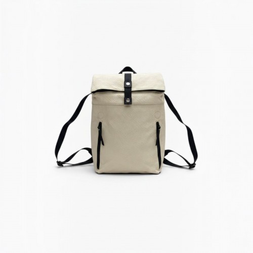 Beige Roll-Top Backpack / Pre-Owned