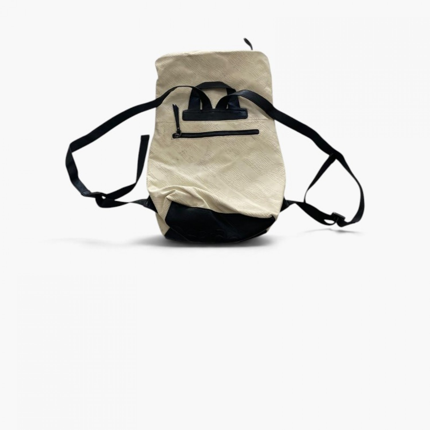 Beige Roll-Top Backpack / Pre-Owned