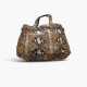 Snake Print Structured Handbag / Pre-Owned