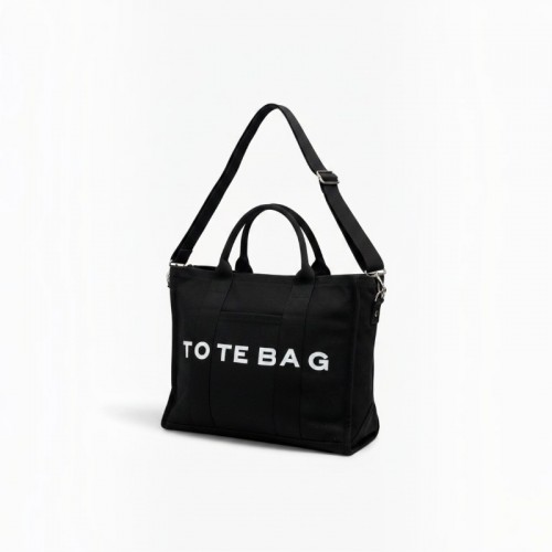 Black Canvas Tote Bag / Pre-Owned