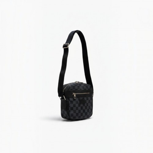 Black Damier Check Crossbody Bag / Pre-Owned