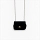 Black Quilted Chain Shoulder Bag / Pre-Owned