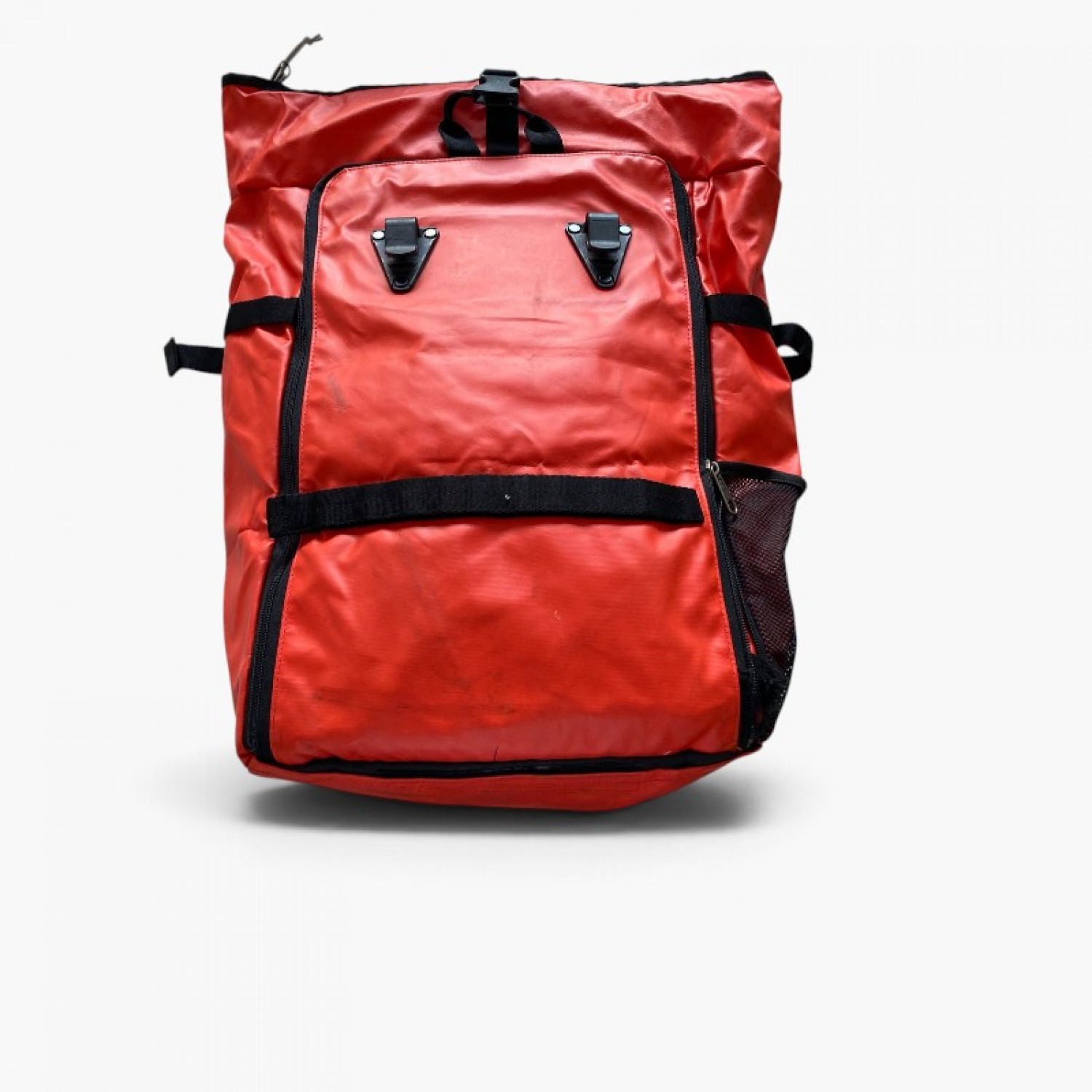 Red Roll-Top Utility Backpack / Pre-Owned