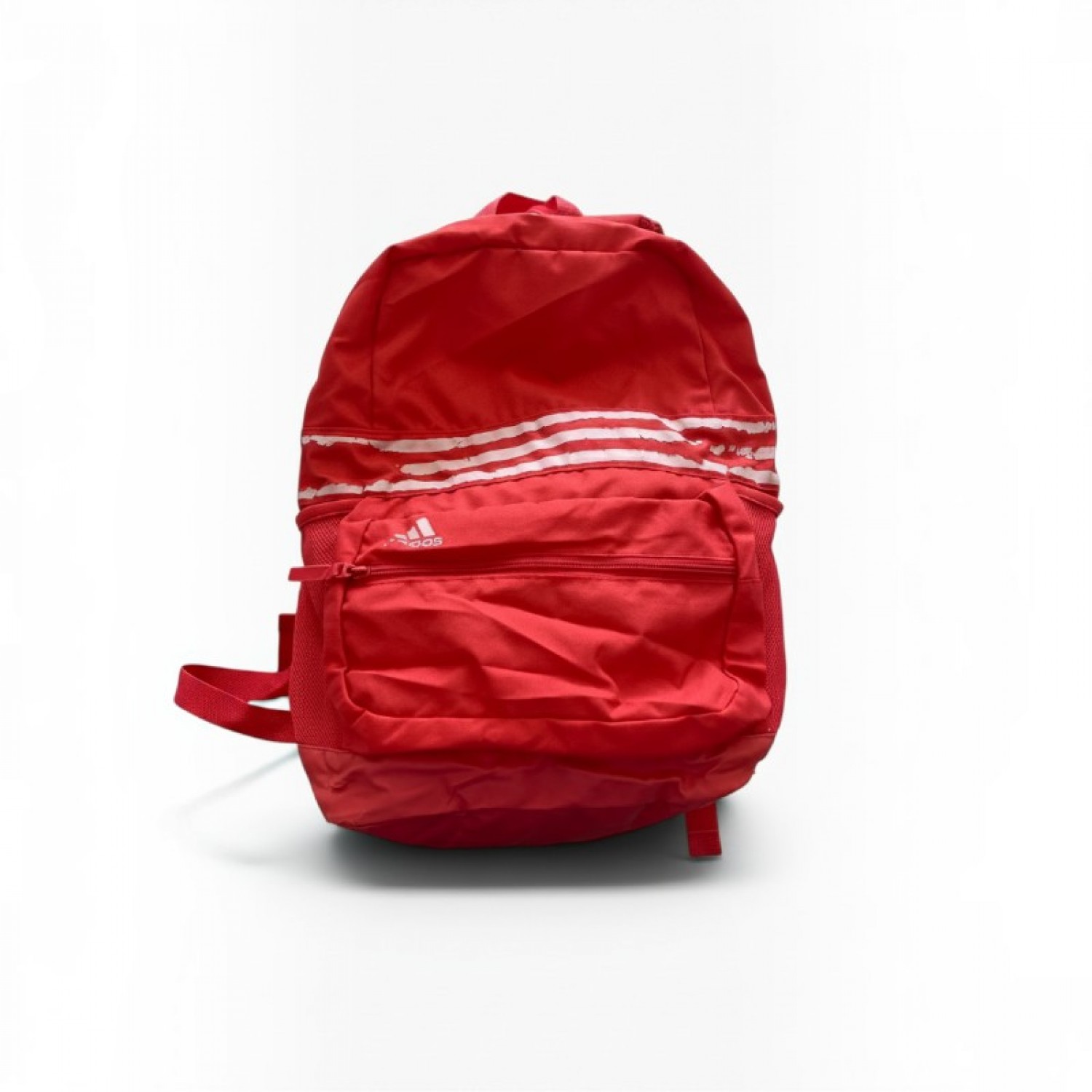 Adidas Red Three-Stripes Backpack / Pre-Owned