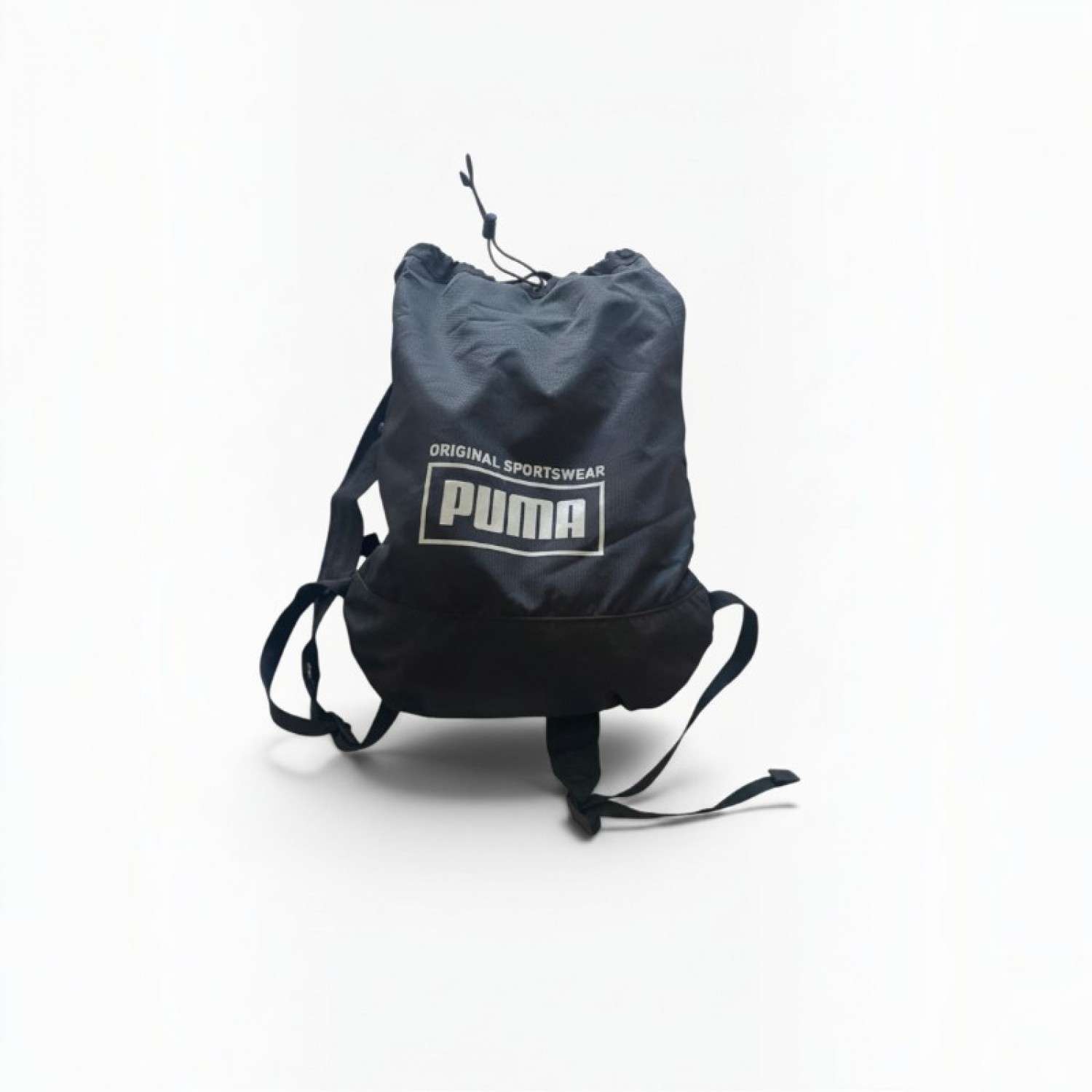 Puma Black Drawstring Backpack / Pre-Owned