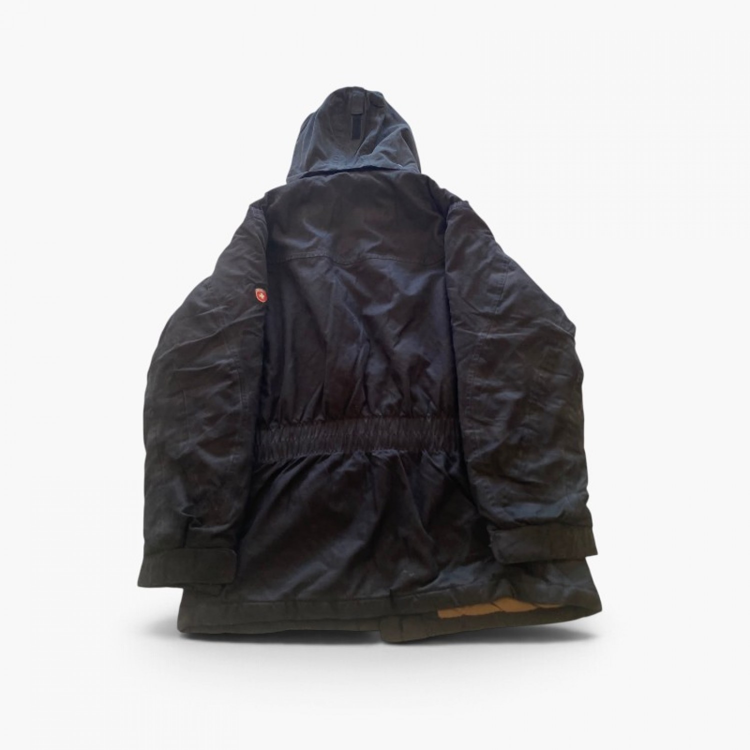Wellensteyn Black Hooded Utility Parka — Size L / Pre-Owned