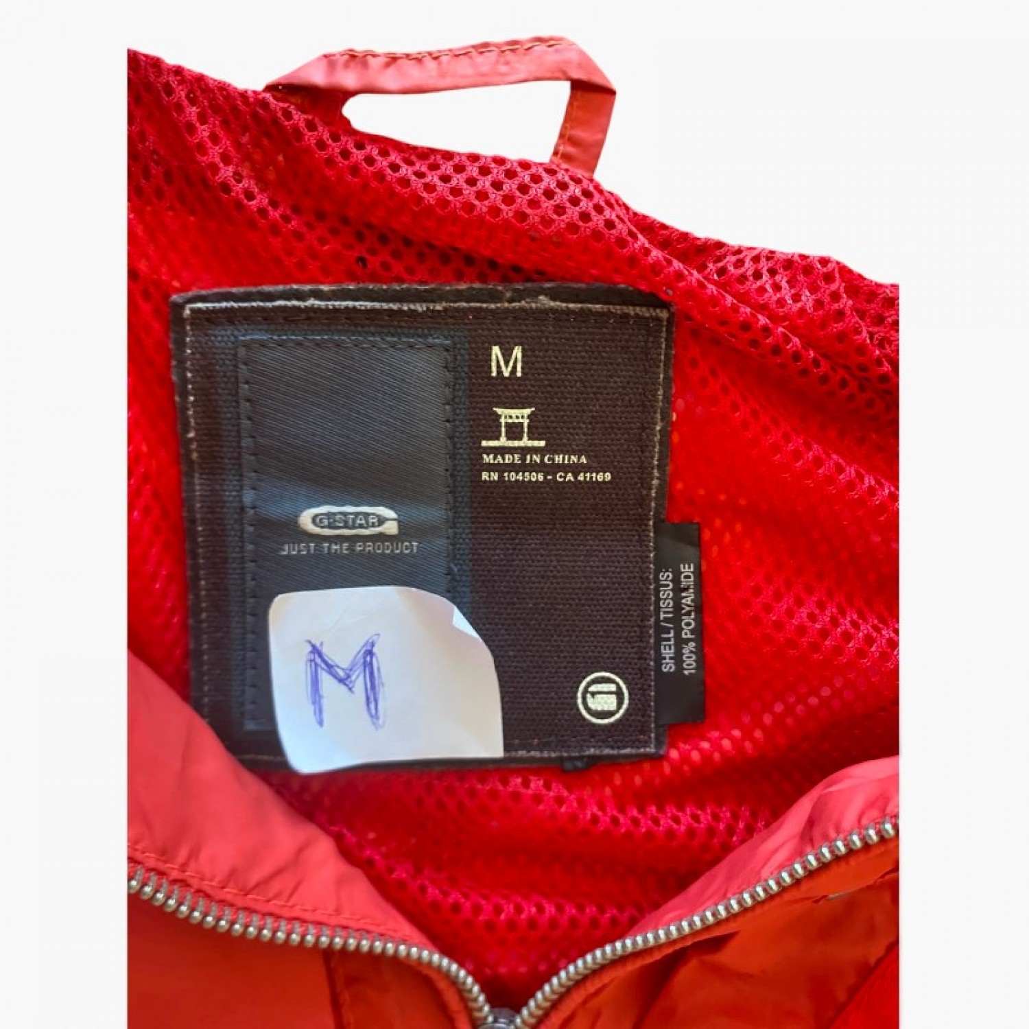 G-Star Red Bomber Jacket — Size M / Pre-Owned