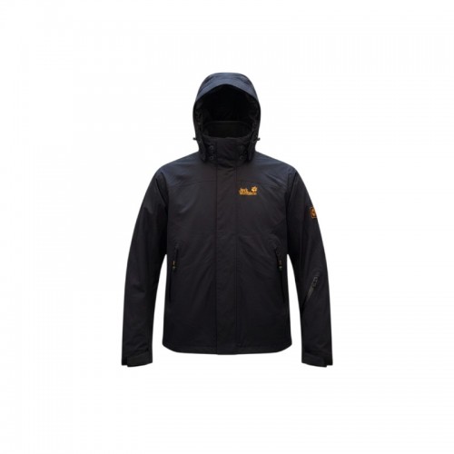 Jack Wolfskin Black Hooded Outdoor Jacket / Pre-Owned
