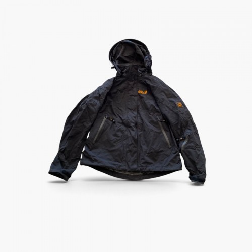Jack Wolfskin Black Hooded Outdoor Jacket / Pre-Owned