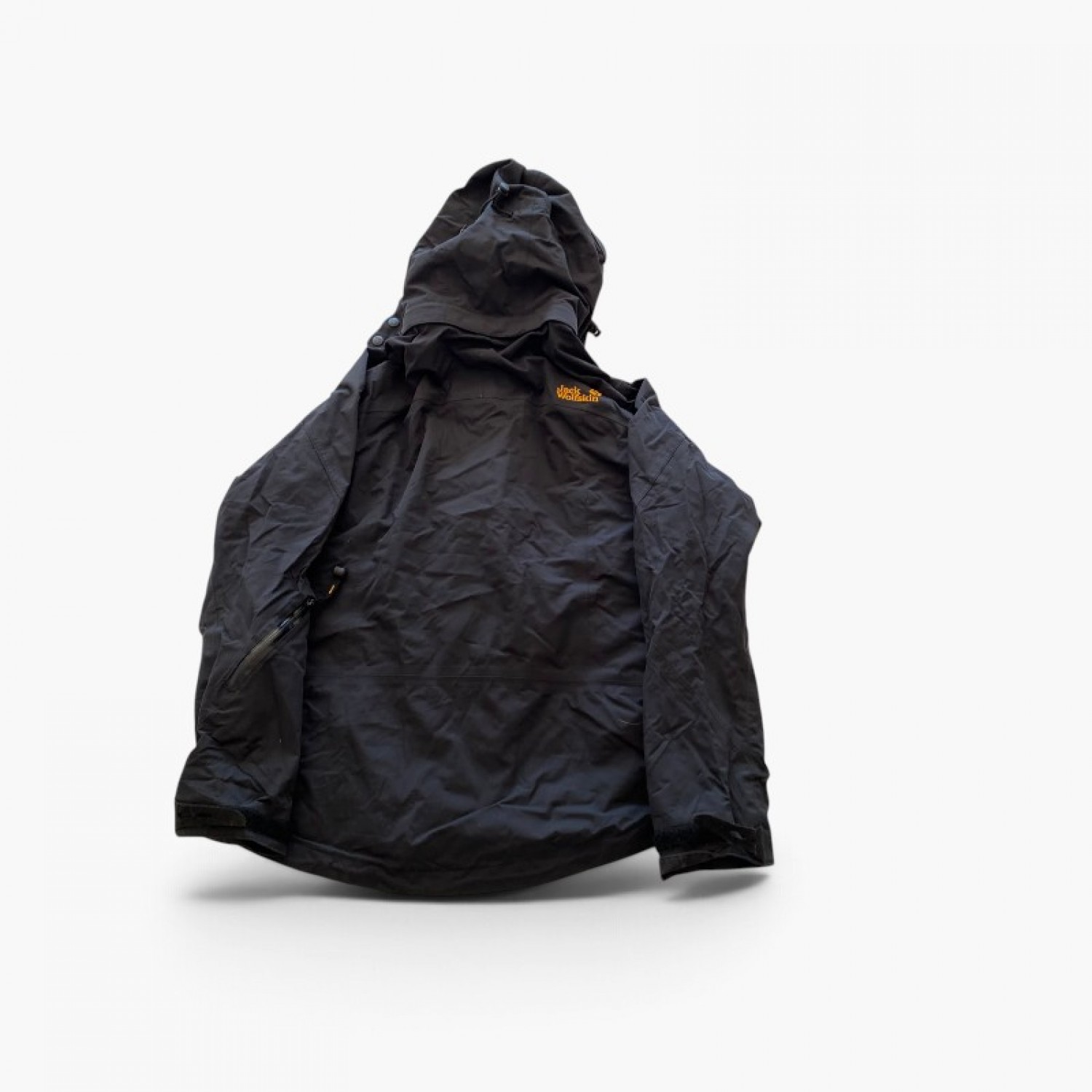 Jack Wolfskin Black Hooded Outdoor Jacket / Pre-Owned