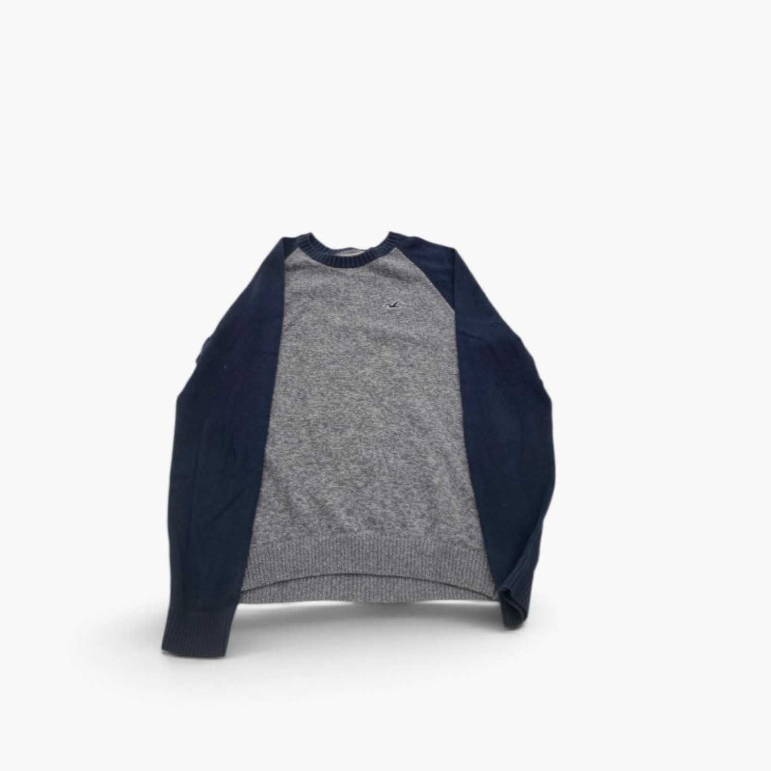 Hollister Grey Navy Raglan Sweater / Pre-Owned