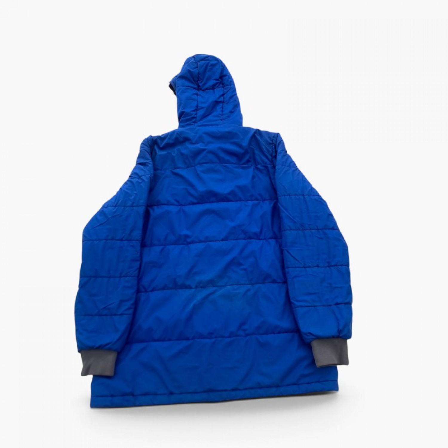 Adidas Blue Hooded Puffer Jacket / Pre-Owned