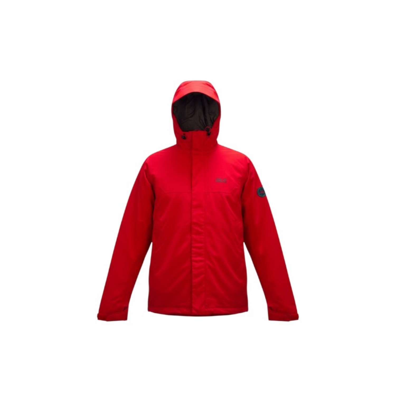 Jack Wolfskin Red Hooded Outdoor Jacket / Pre-Owned
