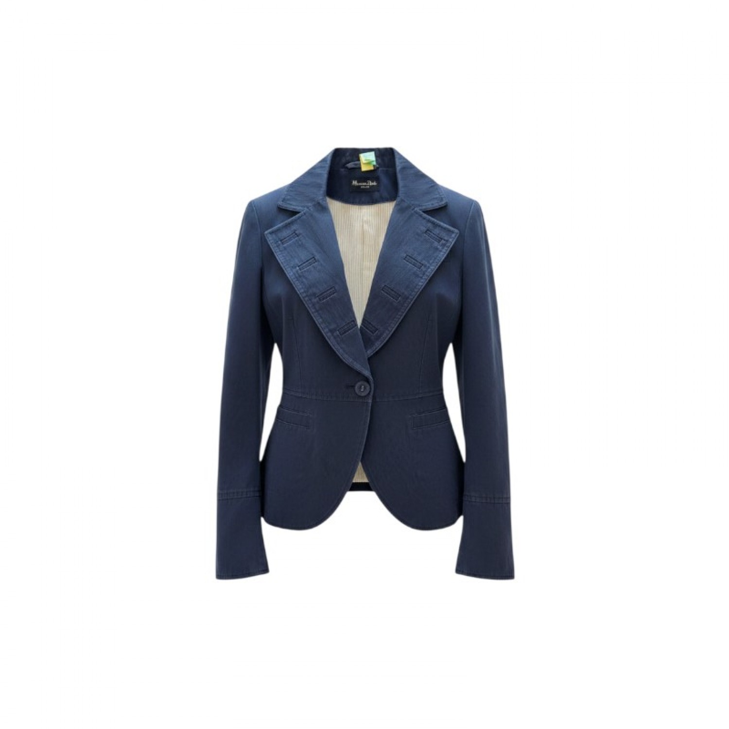 Massimo Dutti Women’s Navy Tailored Blazer / Pre-Owned
