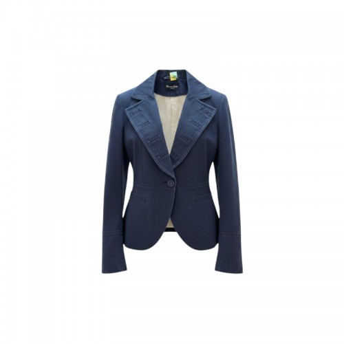 Massimo Dutti Women’s Navy Tailored Blazer / Pre-Owned