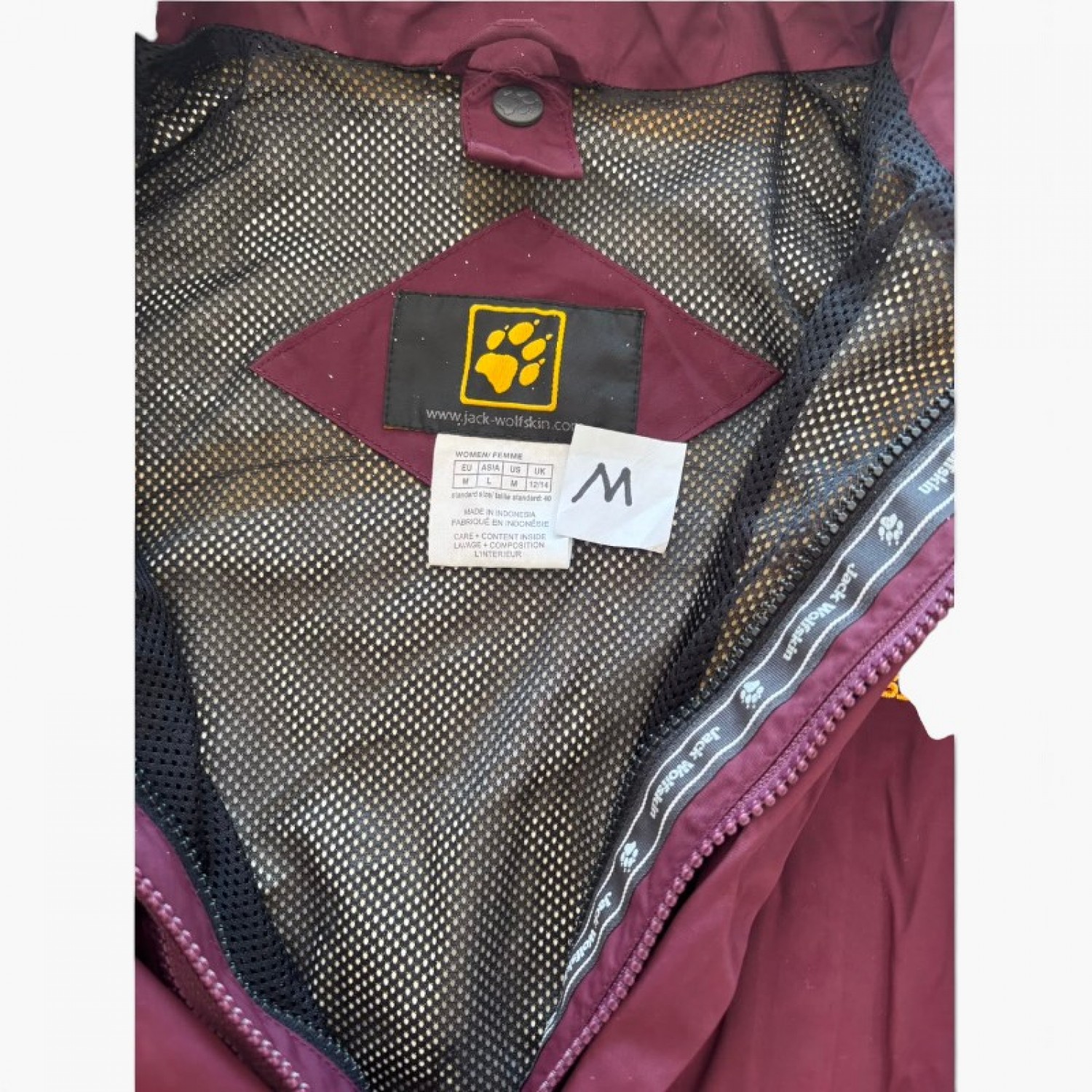 Jack Wolfskin Women’s Two-Tone Hooded Outdoor Jacket / Pre-Owned