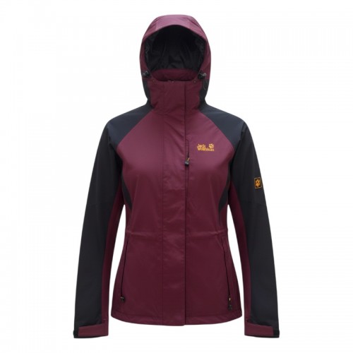 Jack Wolfskin Women’s Two-Tone Hooded Outdoor Jacket / Pre-Owned