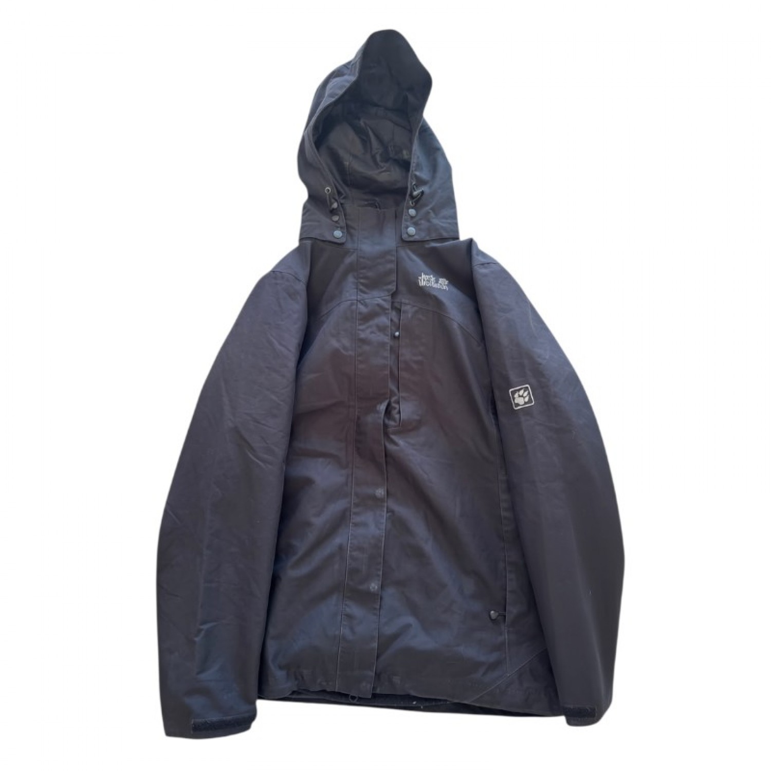Jack Wolfskin Women’s Black Hooded Outdoor Jacket / Pre-Owned