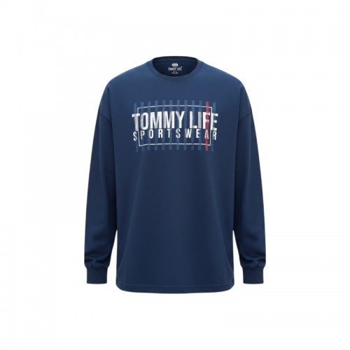 Tommy Life Sportswear Graphic Long Sleeve Shirt / Pre-Owned