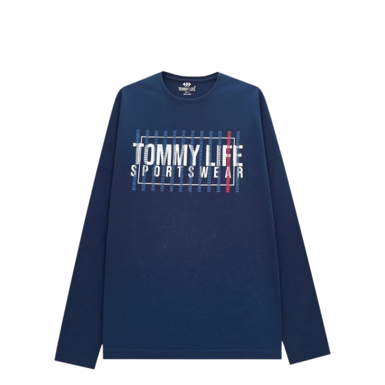 Tommy Life Sportswear Graphic Long Sleeve Shirt / Pre-Owned