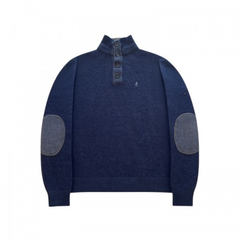 Marlboro Classics Men's Button Neck Knit Sweater - Size M / Pre-Owned