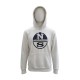 North Sails Λευκό Φούτερ Hoodie με Μεγάλο Λογότυπο – Μέγεθος L / Pre-Owned