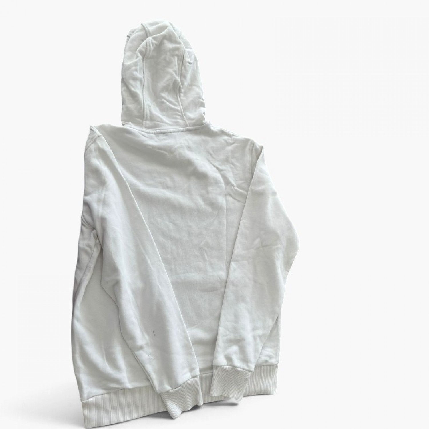 North Sails Λευκό Φούτερ Hoodie με Μεγάλο Λογότυπο – Μέγεθος L / Pre-Owned