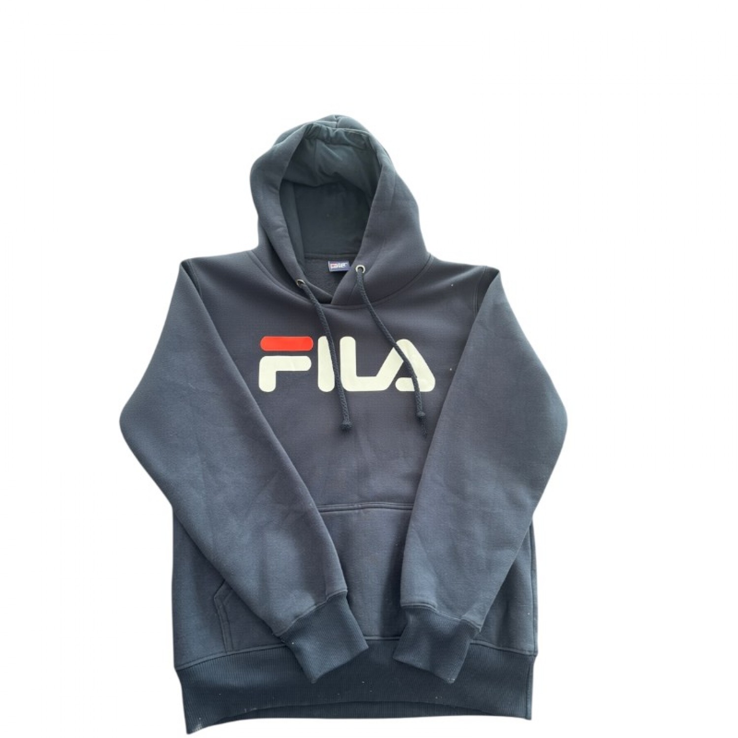 Fila Ανδρικό Σκούρο Μπλε Φούτερ Hoodie με Μεγάλο Λογότυπο – Μέγεθος M / Pre-Owned