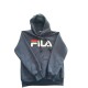 Fila Ανδρικό Σκούρο Μπλε Φούτερ Hoodie με Μεγάλο Λογότυπο – Μέγεθος M / Pre-Owned