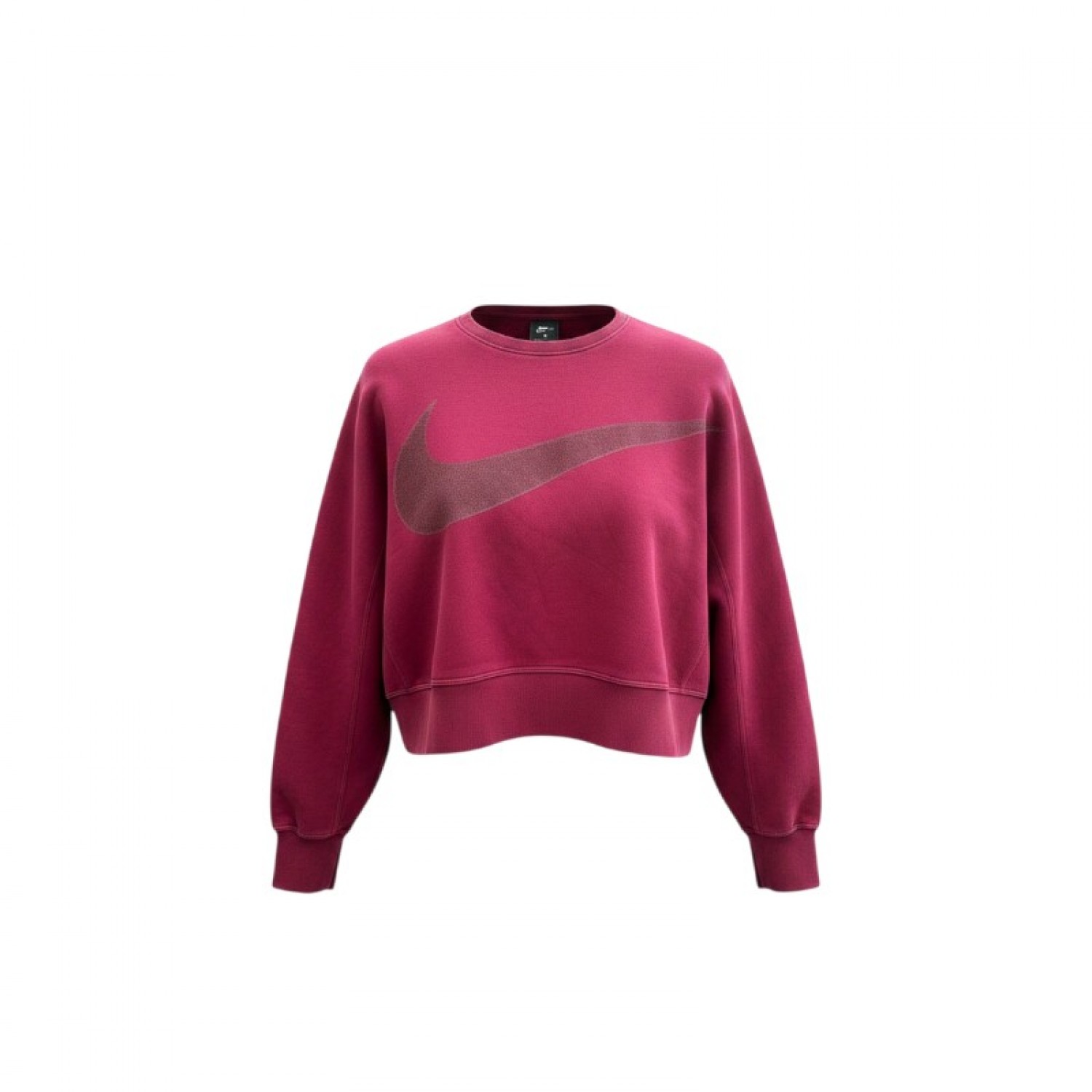 Nike Dri-FIT Γυναικεία Μπορντό Cropped Φούτερ Μπλούζα – Μέγεθος S / Pre-Owned