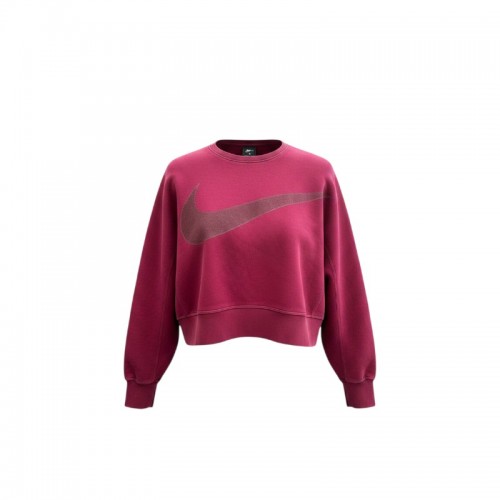 Nike Dri-FIT Γυναικεία Μπορντό Cropped Φούτερ Μπλούζα – Μέγεθος S / Pre-Owned