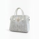 Michael Kors Ανοιχτό Γκρι Τσάντα Χειρός με Snake Print / Pre-Owned