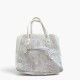 Michael Kors Ανοιχτό Γκρι Τσάντα Χειρός με Snake Print / Pre-Owned