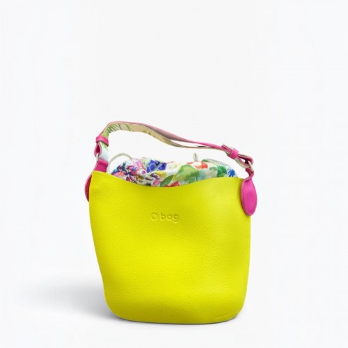 O bag Λαχανί Bucket Τσάντα με Floral Εσωτερική Θήκη / Pre-Owned