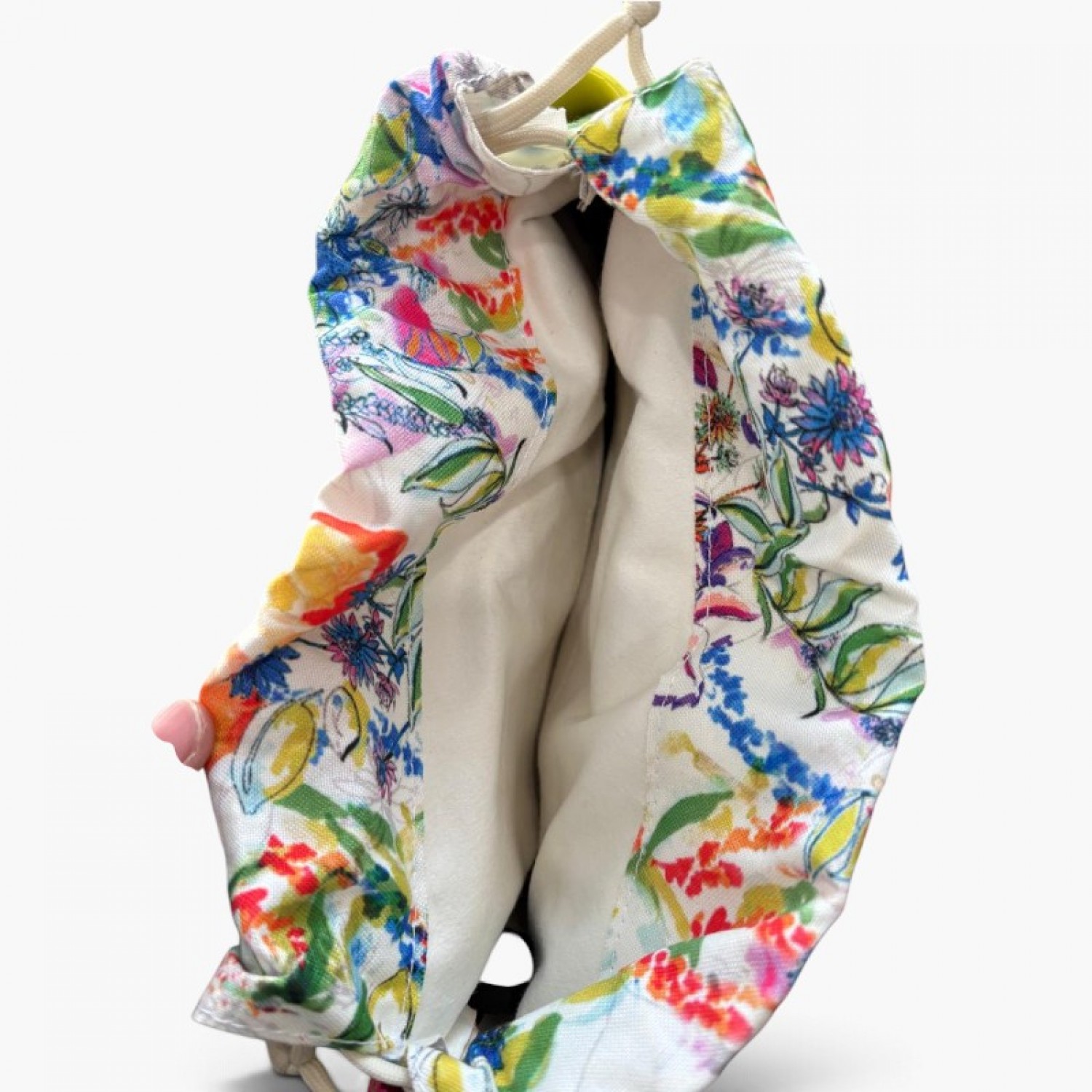 O bag Λαχανί Bucket Τσάντα με Floral Εσωτερική Θήκη / Pre-Owned