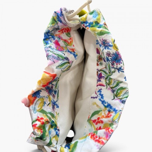 O bag Λαχανί Bucket Τσάντα με Floral Εσωτερική Θήκη / Pre-Owned