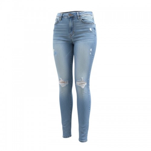 Riders by Lee Γυναικείο Ανοιχτό Μπλε Distressed Skinny Τζιν – Μέγεθος 32 / Pre-Owned