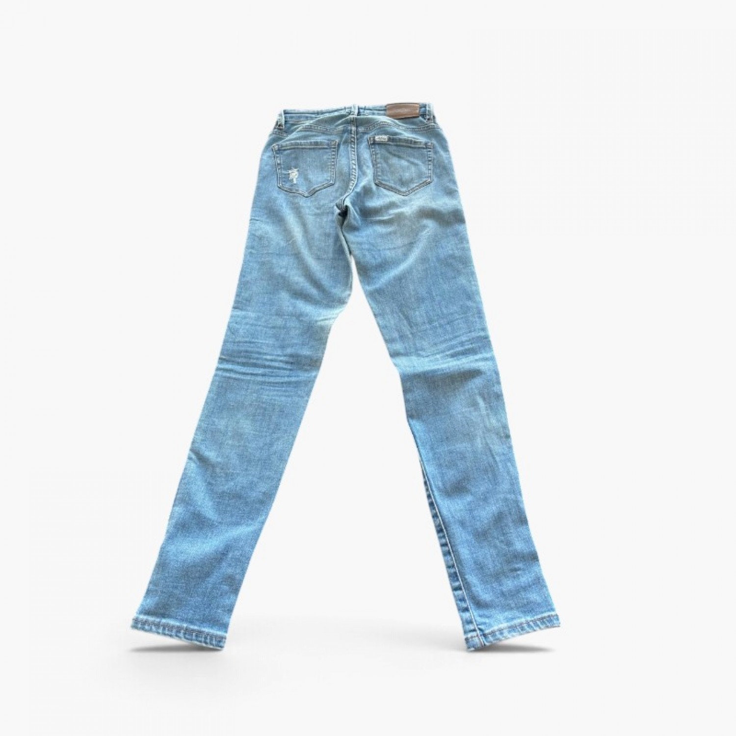 Riders by Lee Γυναικείο Ανοιχτό Μπλε Distressed Skinny Τζιν – Μέγεθος 32 / Pre-Owned