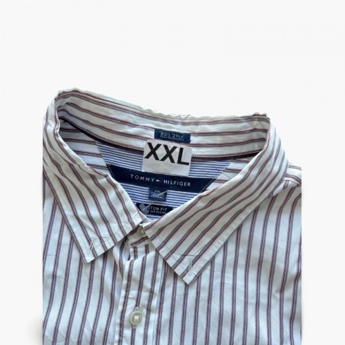 Tommy Hilfiger Ανδρικό Ριγέ Πουκάμισο Custom Fit – Μέγεθος XXL / Pre-Owned
