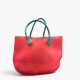 O bag Κοραλί Tote με Τιρκουάζ Χειρολαβές και Floral Θήκη / Pre-Owned