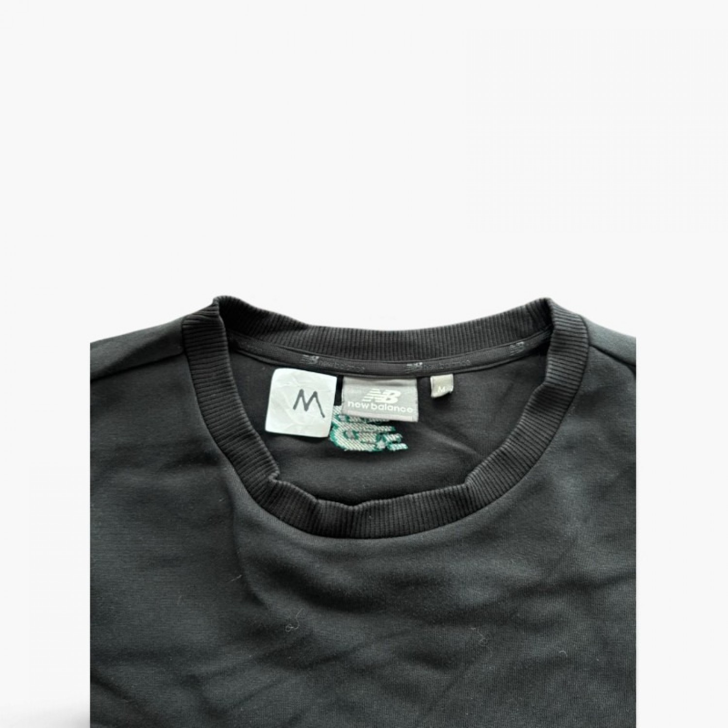 New Balance Stripe Crewneck Sweatshirt – Black – M