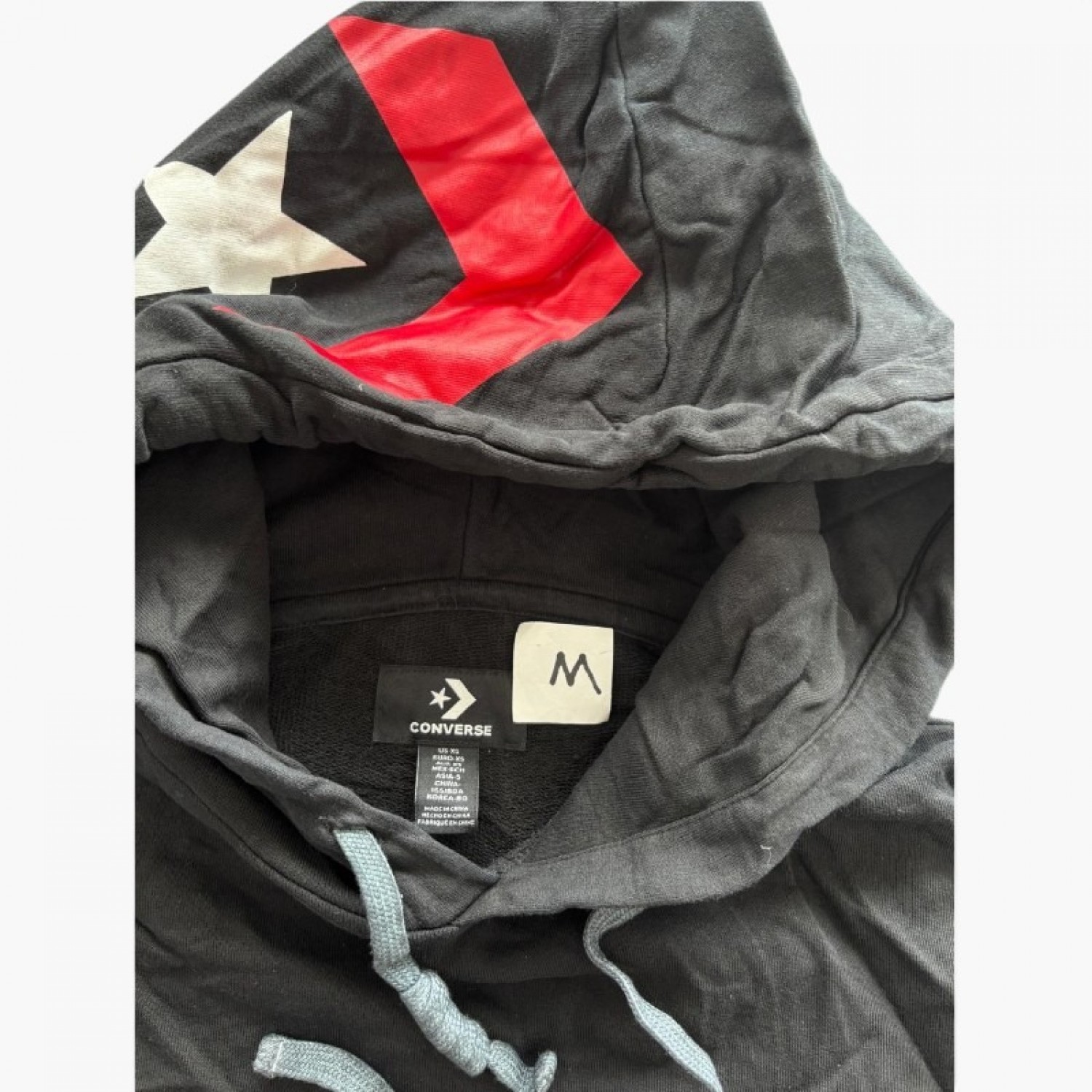 Converse Graphic Pullover Hoodie – Black – M