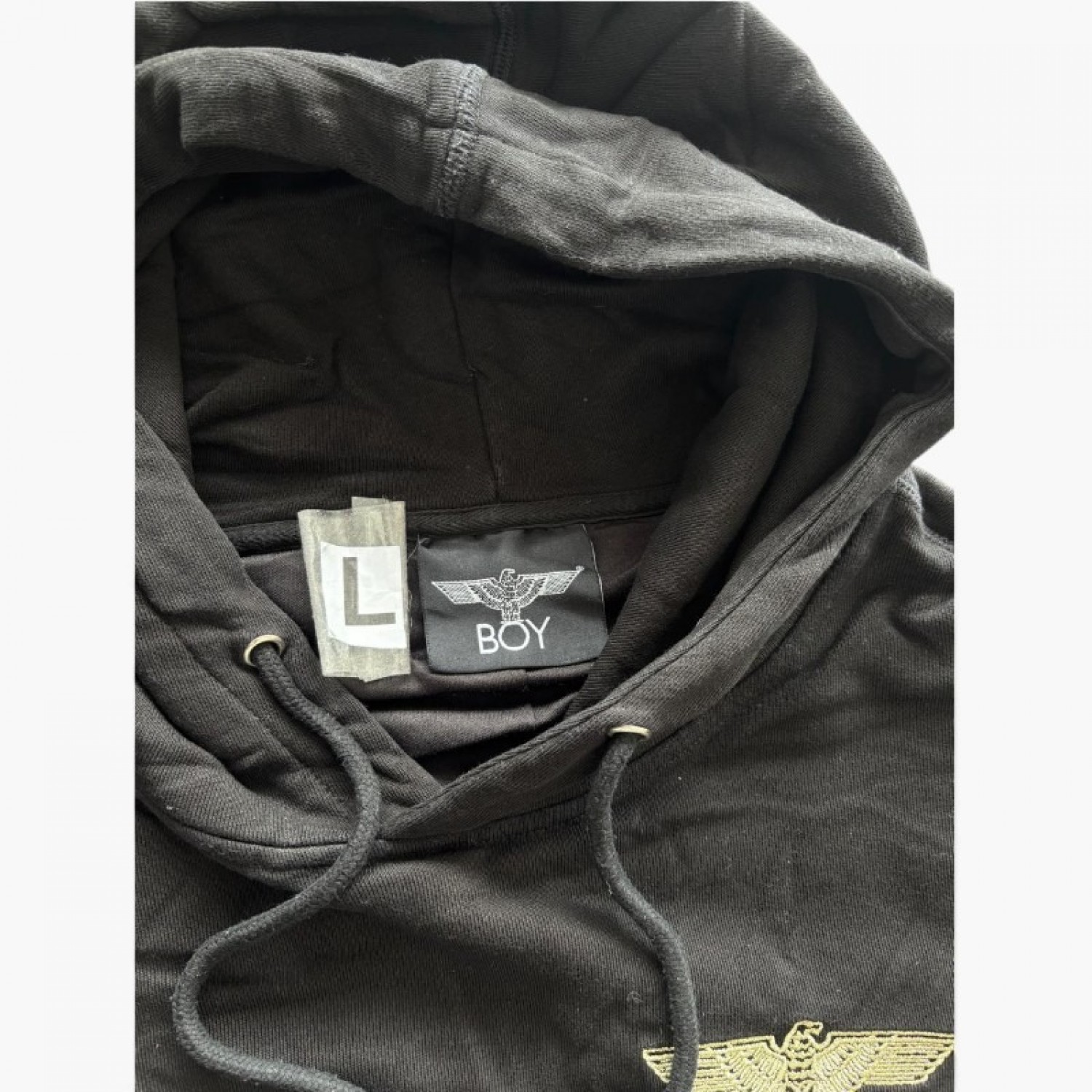 BOY London Eagle Pullover Hoodie – Black – L