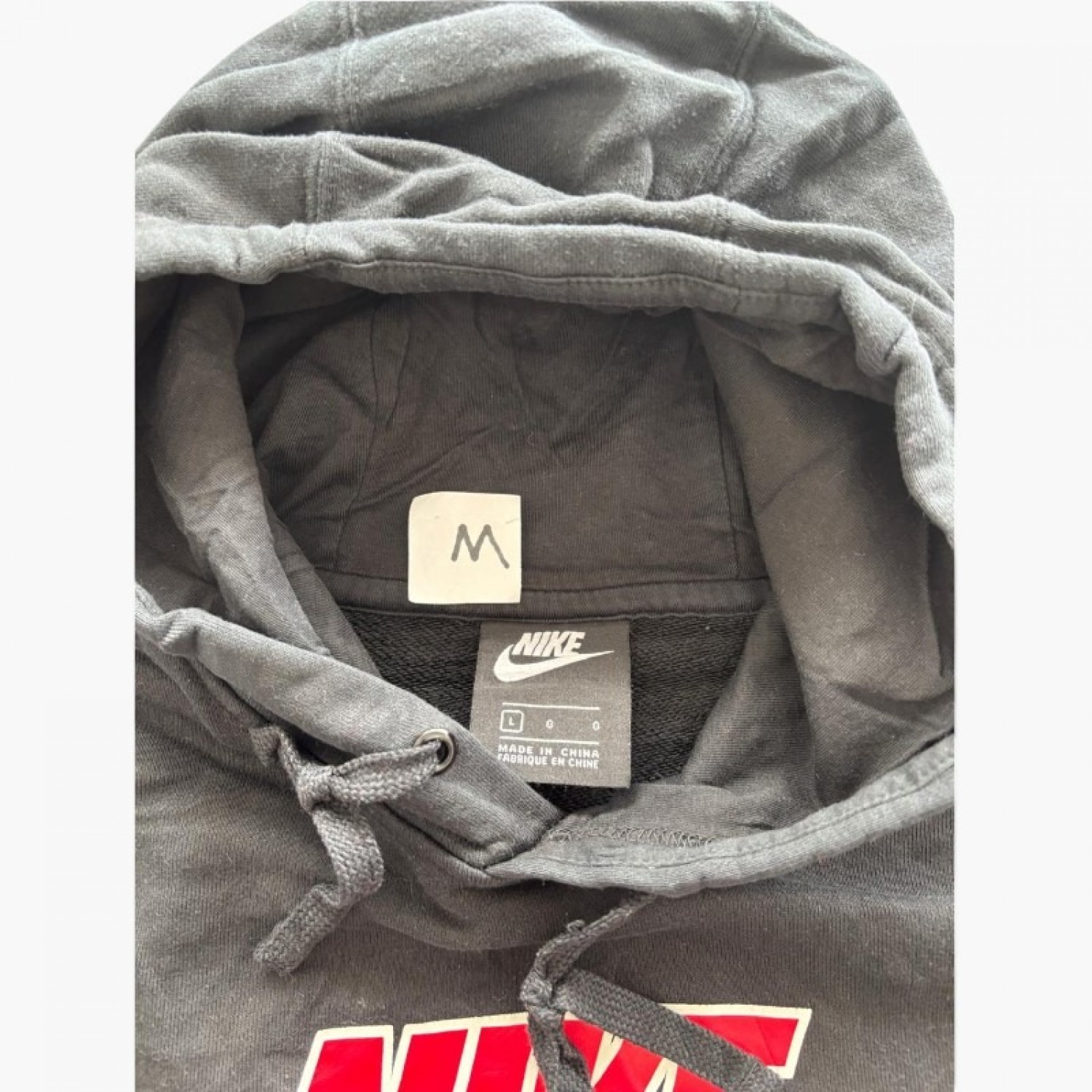 Nike Graphic Pullover Hoodie – Charcoal – M