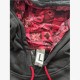 Adidas Patterned Pullover Hoodie – Black & Red – L