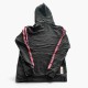 Adidas Patterned Pullover Hoodie – Black & Red – L