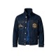 Evisu Embroidered Denim Jacket – Dark Blue – M