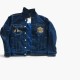 Evisu Embroidered Denim Jacket – Dark Blue – M