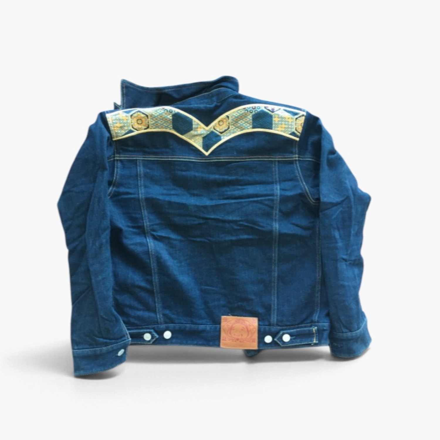 Evisu Embroidered Denim Jacket – Dark Blue – M